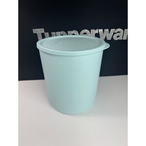 Tupperware Basic Round Container 14 Cup Blue With Matching Seal New